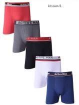 Kit Com 5 Cueca Boxer Active Man Kit Com 5 Cueca Boxer Active Man