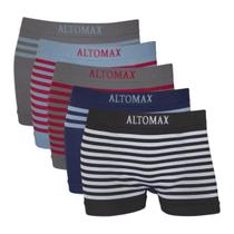 Kit Com 5 Cuecas Boxer Altomax Infantil Estampada Sortido
