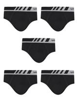 Kit Com 5 Cuecas Lupo Slip Microfibra 691-002 Kit Com 5 Cuecas Lupo Slip Microfibra 691-002
