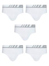 Kit Com 5 Cuecas Lupo Slip Microfibra 691-002