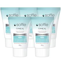 Kit Com 5 Desodorantes Antitranspirantes - Soffie Clinical Clean Fresh 48h