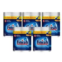 Kit com 5 Detergentes em Pó Finish Advanced Power Powder 1kg Limpeza Profunda Kit com 5 Detergentes em Pó Finish Advanced Power Powder 1kg Limpeza Profunda