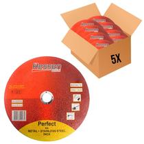 Kit com 5 discos de corte 230 x 1,9 x 22mm hessen Kit com 5 discos de corte 230 x 1,9 x 22mm hessen