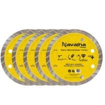 Kit Com 5 Discos Diamantado Navalha Turbo 7 X 180mm Titanium Kit Com 5 Discos Diamantado Navalha Turbo 7 X 180mm Titanium