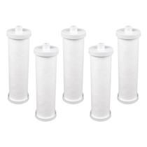 Kit Com 5 Elementos Filtrantes Lisos 9 3/4 Com Rosca Branco Kit Com 5 Elementos Filtrantes Lisos 9 3/4 Com Rosca Branco