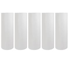 Kit Com 5 Elementos Filtrantes Lisos De 7"