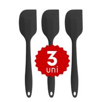 Kit com 5 Espátulas de Silicone Pão Duro 21cm Alta Qualidade