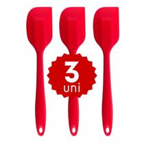 Kit com 5 Espátulas de Silicone Pão Duro 21cm Alta Qualidade Kit com 5 Espátulas de Silicone Pão Duro 21cm Alta Qualidade