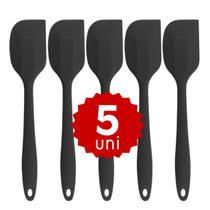 Kit com 5 Espátulas de Silicone Pão Duro 21cm Alta Qualidade Kit com 5 Espátulas de Silicone Pão Duro 21cm Alta Qualidade