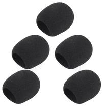 Kit com 5 Espumas de Microfone Filtro Antirruído