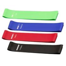 Kit Com 5 Faixas Elásticas Exercícios Mini Band exercício funcional Kit Com 5 Faixas Elásticas Exercícios Mini Band exercício funcional