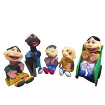 Kit com 5 Fantoches Grandes - Inclusão Social