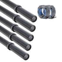 Kit com 5 Fat Bar 1,80m Presilhas Flexbe Fitness