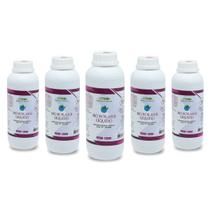 Kit Com 5 Fertilizantes Orgânico Bio Bokashi Líquido 1 Litro