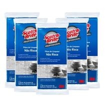 Kit com 5 Fibra de Limpeza Não Risca 3M Profissional Kit com 5 Fibra de Limpeza Não Risca 3M Profissional