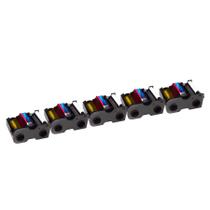 Kit com 5 fitas de cor Bodno Fargo 45000 YMCKO para 1.250 impressões