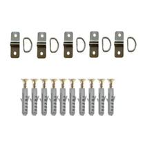 Kit Com 5 Fixador Pitao Para Cortina De Toldo Prata Único Kit Com 5 Fixador Pitao Para Cortina De Toldo Prata Único