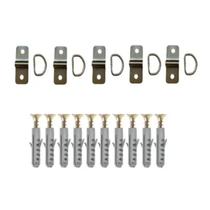 Kit Com 5 Fixador Pitao Para Cortina De Toldo Prata Único Kit Com 5 Fixador Pitao Para Cortina De Toldo Prata Único