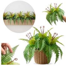 Kit com 5 Folhagens Samambaia Artificial 40cm Toque Natural para Vasos e Paisagismo Kit com 5 Folhagens Samambaia Artificial 40cm Toque Natural para Vasos e Paisagismo
