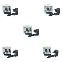 Kit Com 5 Fontes Universal Câmera Segurança Telefone 3V 12