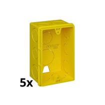 Kit com 5 fortlev caixa embutir 4x2