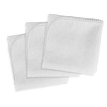 Kit com 5 Fraldas de Ombro Quadriculada Dupla 100% Algodão com Crochê 33 x 68cm