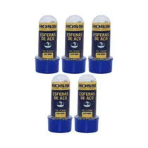 Kit com 5 Frascos de Esferas Metálicas 4.5mm 1500 Unidades Rossi Kit com 5 Frascos de Esferas Metálicas 4.5mm 1500 Unidades Rossi