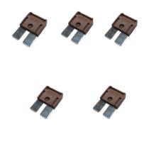 Kit com 5 Fusíveis Maxi Lâmina Plus Universal Marrom 70A DNI