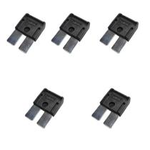 Kit com 5 Fusíveis Maxi Lâmina Preto Plus Universal 80A DNI318580