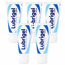 Kit Com 5 Gel Lubrificante Íntimo á Base de água Lubrigel 60g - Carbogel Kit Com 5 Gel Lubrificante Íntimo á Base de água Lubrigel 60g - Carbogel