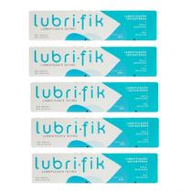 Kit com 5 Gel Lubrificante Intimo Lubrifik 50g Prazer Sexual Cimed