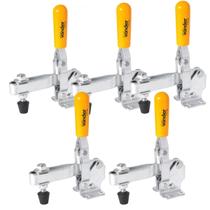 Kit Com 5 Grampos De Aperto Rápido GVV 220 Vertical Vonder Em Aço Carbono Zincado Prático e Excelente Qualidade