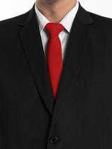Kit com 5 gravatas vermelho oxford, casamento, congresso e eventos Kit com 5 gravatas vermelho oxford, casamento, congresso e eventos