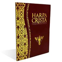 Kit com 5 Harpa Cristã Pequena Letra Média Brochura Marrom CPAD