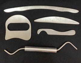 Kit Com 5 Instrumentos De Liberação Miofascial Iastm em Inox - QuiuTech
