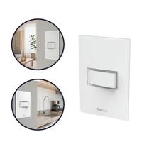 Kit com 5 Interruptor Simples Tomada 10a 4x2 Branco Linha Beleze Enerbras