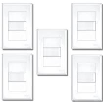 Kit Com 5 Interruptores Simples 16a C/ Placa Evidence Fame Kit Com 5 Interruptores Simples 16a C/ Placa Evidence Fame