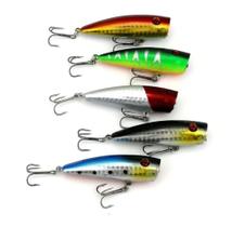 Kit Com 5 Isca Artificial Superficie Tucunaré Dourado Robalo