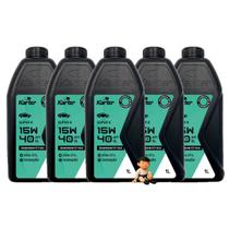 Kit com 5 karter oleo semissintetico super 15w 40 1l sl