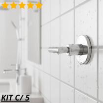 Kit com 5 kimetais acabamento registro c/ canopla alfa