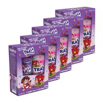 Kit com 5 Kit Trá Lá Lá Kids Cachos Argan Shampoo 480ml + Condicionador 480ml