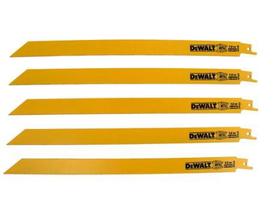 Kit com 5 Lâminas Serra Sabre para Metal 12" DEWALT DW4838