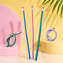 Kit com 5 Lápis Flexíveis com Borracha Kit com 5 Lápis Flexíveis com Borracha