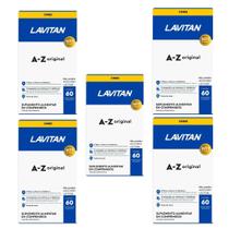 Kit com 5 Lavitan A-Z Original Suplemento Vitamínico com 60 Comprimidos
