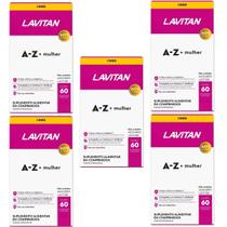 Kit com 5 Lavitan Mulher A-Z Suplemento Vitamínico com 60 Comprimidos