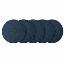 Kit com 5 Lixas Carbonada para Piso 350 mm Grão 60 com tiras autocolantes Hessen