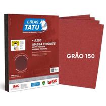 Kit com 5 Lixas Grão 150 para Parede Madeira e Massa Kit com 5 Lixas Grão 150 para Parede Madeira e Massa