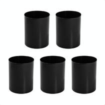 KIT com 5 Lixeiras Plásticas com 12L de Capacidade sem Tampa e Durável