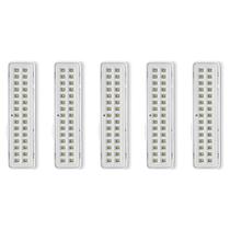 Kit com 5 Luz Emergência Bateria Lítio 30 Leds 2W Biv Elgin Kit com 5 Luz Emergência Bateria Lítio 30 Leds 2W Biv Elgin