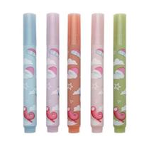Kit com 5 Marca-Texto Corpo Estampado C/ Aroma Fini Kit com 5 Marca-Texto Corpo Estampado C/ Aroma Fini